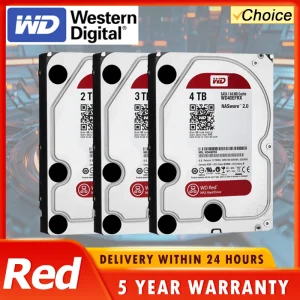 Western Digital WD 4TB 2TB 3TB 6TB Red NAS Hard Disk Drive 3.5" Internal Hard Drive SATA 6Gb/s 64MB Cache For Desktop