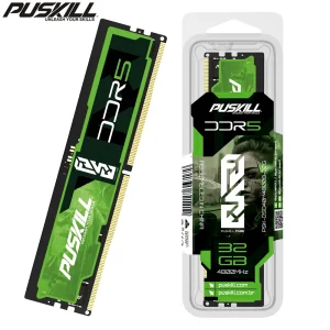 PUSKILL FUSE DDR5 Memoria RAM 32GB 16GB 8GB 1.1V 4800MHz 5600MHz PC5 288-PIN Desktop UDIMM Memória Memory