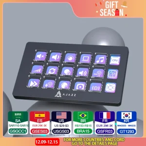Ajazz Joystick AKP153 Russian version Intelligent Assistant for Desktop, Wired, White