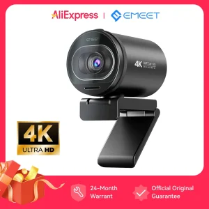 4K Webcam 1080P 60FPS Streaming Web Camera EMEET S600 Autofocus Living Stream Camera With Mics&Privacy Cover for Tiktok/YouTube